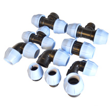 High Quality Pp Fitting Hdpe Quick Connector pe pipe fittings tee 90 degree